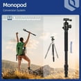 thumbnail image 5 of Fotopro 61" Horizontal Tripod with 360 Rotation Center Column, Aluminum Ball Head, Multi Angle, Heavy Duty Camera Tripod Monopod, Overhead/Macro Shots, Max Load 17.6 lbs, X-Go HR Chameleon, 5 of 6