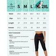 thumbnail image 2 of Attraco Swim Pants for Women High Waisted Swim Capris Swim Shorts Swimming Leggings with Two Pockets, 2 of 6