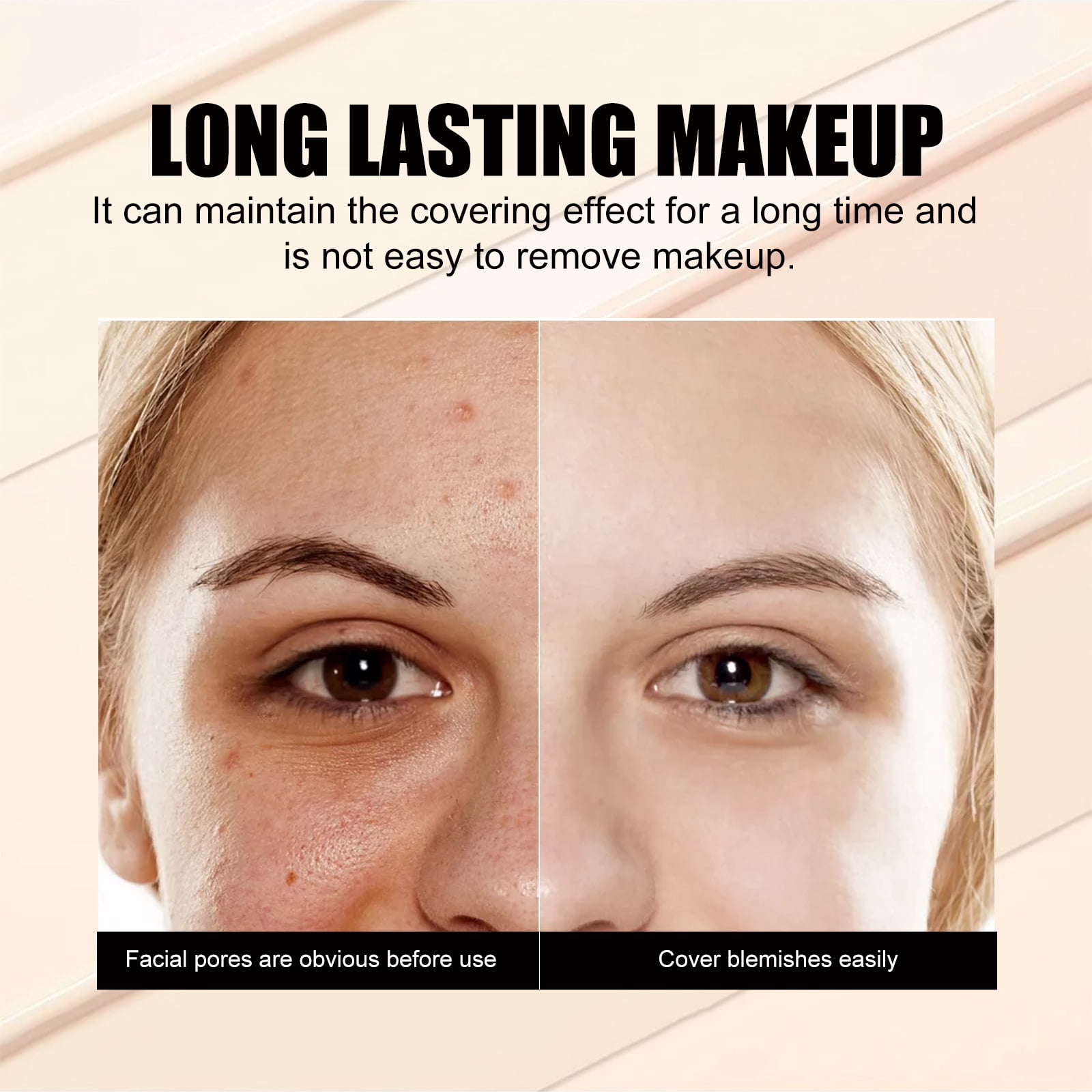 Alvantor Concealer, Multi-Use Triple Pot Palette, High-Pigmented, Full Coverage & Crease-Proof for Dark Circles, Redness & Blemishes, 0.53oz