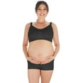 thumbnail image 2 of SlimMe Low Waist Maternity Boy Shorts, Small, Black, 2 of 3