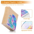 thumbnail image 5 of Yayeee Napkin Holder for Table Set of 2 Kitchen Paper Tissue Organization, Neon Starfish Pattern, 5 of 8