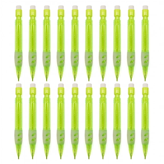 CCOCC 20Pcs Small Mechanical Pencil 0.7MM Short Automatic Drawing Pencil with Small Eraser for Writing Drawing Sketching