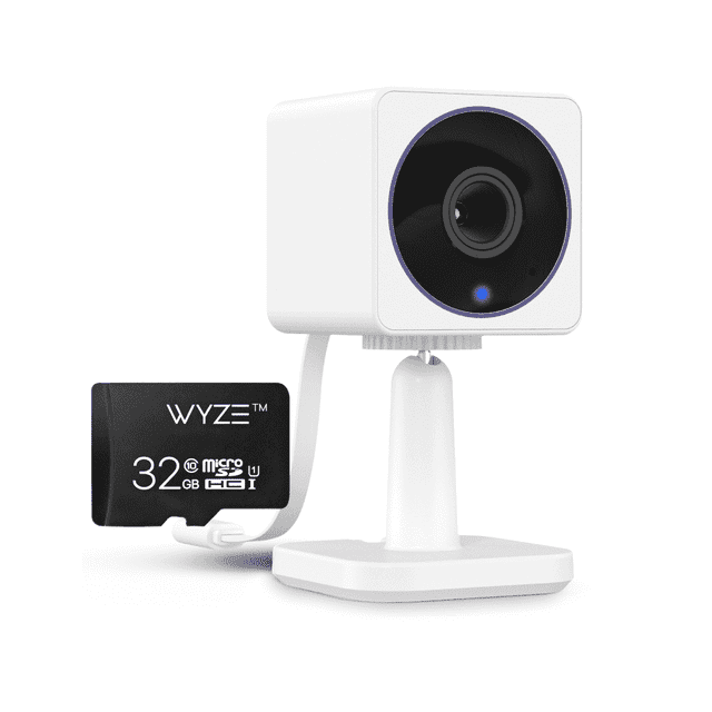 Wyze Cam OG Seguridad Int. y Ext., 1080p, Wi-Fi, Visión Nocturna Color, Foco Integrado, Detección Movimiento, Audio Bidireccional, MicroSD 32 GB, Blanco.