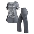 thumbnail image 1 of Conjunto Pijama Talla Extra Estampado Cráneo y Pantalones Rosegal Pijamas y Batas Tallas Grandes, 1 of 5