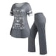 thumbnail image 1 of Conjunto Pijama Talla Extra Estampado Cráneo y Pantalones Rosegal Pijamas y Batas Tallas Grandes, 1 of 5