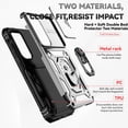 thumbnail image 4 of for Samsung Galaxy S24 Plus Case with HD Screen Protector & Kickstand & Slide Camera Cover,[Not for S24 or S24 Ultra] [ Military-Grade ] for (Galaxy S24 Plus 6.7", Silver), 4 of 18