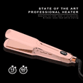 thumbnail image 3 of 2025 latest Pink MCH Infrared Hair Straightener - 2-in-1 Titanium Flat Iron for Straightening & Curling (Wide Plates), 3 of 6