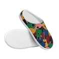 thumbnail image 3 of Haiem Colored Guitars Print Women's Fuzzy Memory Foam House Slipper Cozy Home Footwear Non-slip Winter Slippers-40/41, 3 of 7