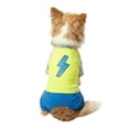 thumbnail image 6 of Oodles Green Lightning Bolt Spring 2-Piece Dog Swimsuit, XS, 6 of 8