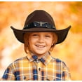 thumbnail image 5 of Western Cowboy Hat for Kids Boy Girl Classic Cowboy Cowgirl Dress Up Hat with Buckle Belt, 5 of 8