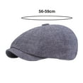 thumbnail image 6 of Tnobhg Unisex Vintage Beret Hat Solid Color Short Peaked Soft Lightweight Newsboy Hat Winter Spring Hip Hop Cap Advanced Hat, 6 of 8