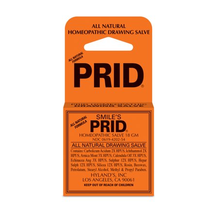 Smile's PRID Drawing Salve, Natural Homeopathic Topical Pain and Irritation Reliever, 18 gm