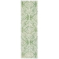 thumbnail image 3 of SAFAVIEH Blossom Asher Geometric Wool Runner Rug, Green/Ivory, 2'3" x 8', 3 of 10