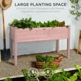 thumbnail image 2 of Best Choice Products 48x24x30in Raised Garden Bed, Elevated Wooden Planter for Yard w/ Foot Caps, Liner - Pink, 2 of 7