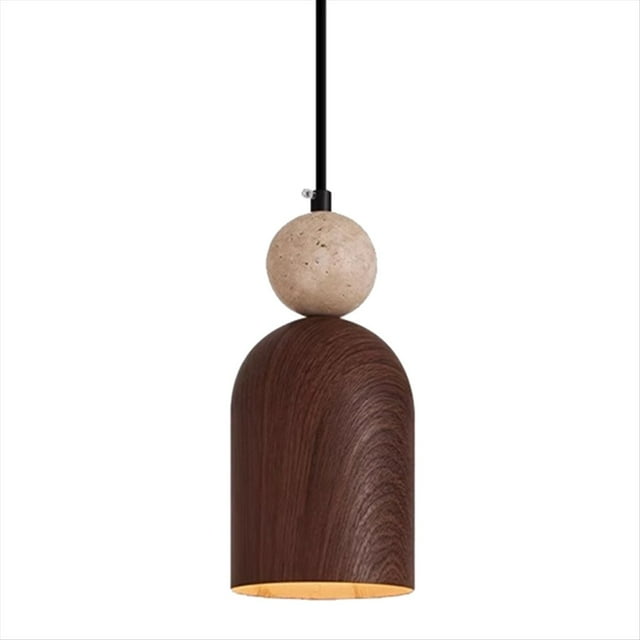 Lámpara de Araña Sencilla para Mesita de Noche de Dormitorio, Estilo Retro, de Travertino, para Entrada y Dormitorio.