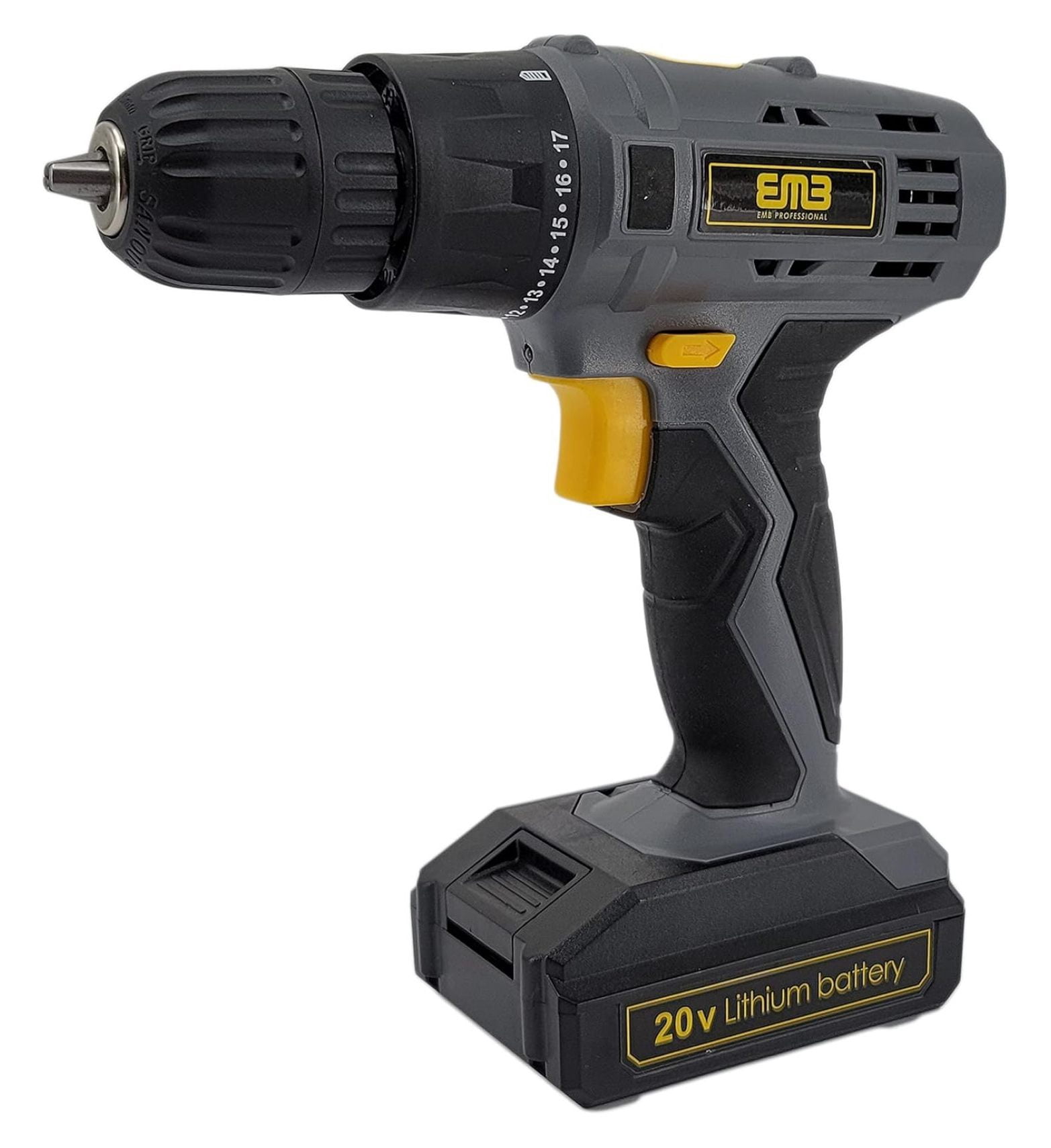 20V Speed 1300 RPM Household Lithium Battery Cordless Drill Driver Power Drill with 77 Pieces and a 1300mA Large Capacity Lithium Ion Battery Stays Powered Up