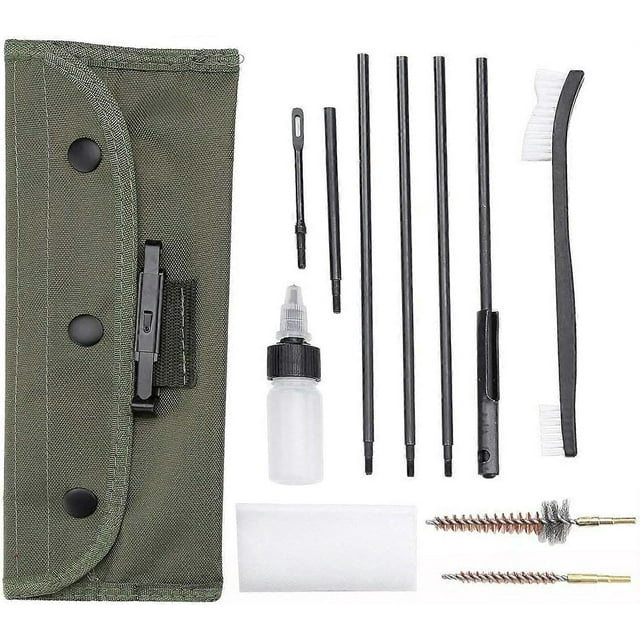 12 in 1 Tool Kit Cleaning Brushes, Multifunction Carrying Bag for Rifle Pistol 22LR.223.257, 5.56mm