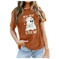 thumbnail image 2 of Boo Boo Crew Ghost Nurse Halloween Tshirts Women 2025 Short Sleeve Crewneck Funny Graphic Halloween Shirts for Women, 2 of 5