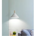 thumbnail image 5 of Simple wood metal iron pendant lighting for kitchen island minimalism vintage industrial hanging light fixture adjustable pendant lamp Nordic ceiling pendant light for dining room table, 5 of 7