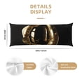 thumbnail image 3 of Fotbe Golden Lips Modern Sculpture Funda para Almohada Corporal con Diseño, Funda de Microfibra Ultrasuave de 20x54 Pulgadas, Ropa de Cama Elegante, 3 of 7
