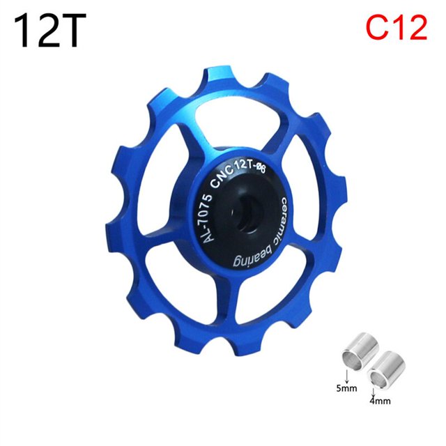 Bicycle Rear Derailleur Jockey Wheel Ceramic Bearing Pulley Bike Guide Roller He Qiyong unisex