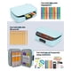 thumbnail image 4 of Estuche para lápices Zannaki de gran capacidad con cierre, color verde menta, 4 of 7