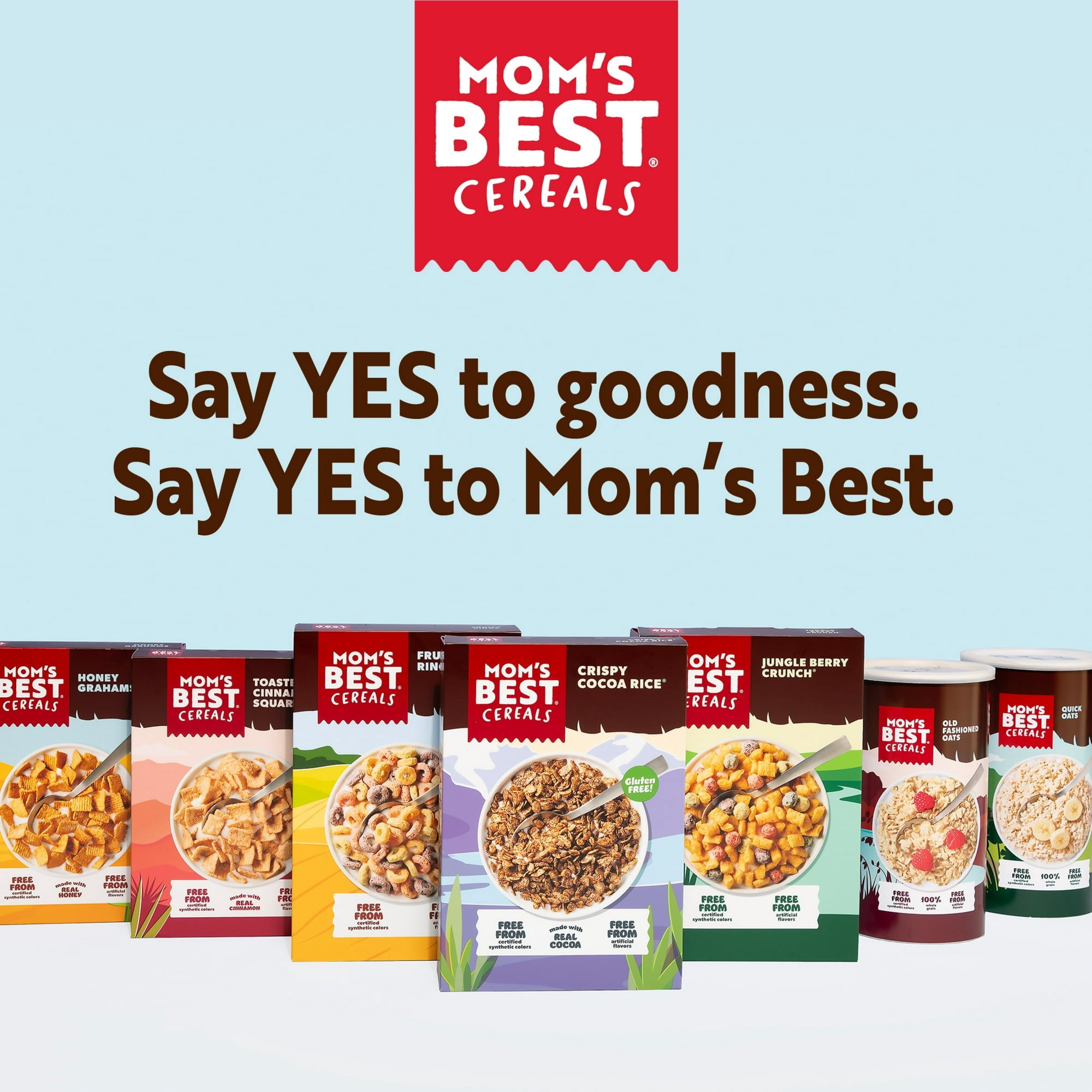 Mom's Best Jungle Berry Crunchy Breakfast Cereal, Kosher Cereal, 13 oz Box