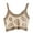 Khaki, variant on Women Knit Sleeveless Sweater Vest Hollow Crochet Floral Contrast Color Camisole