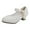 White, variant on Fozruso Girls' Sneakers Style Dress Shoes Sparkly Dance Shoes For Children Ideal For School And Fall Activities,Sizes 11(4.5-5 Years)