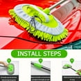 thumbnail image 3 of 1 Set Long-handle Car Washing Brush and Mop Set for Cleaning, Suitable for Cars, Trucks, SUVs, RVs, and Trailers, Sponge Dusters, Non-scratch, Super Absorbent, Easy to Clean, Cleaning Supplies., 3 of 12