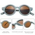 thumbnail image 4 of Gafas de Sol COASION para Bebé Polarizadas Redondas Verde/Marrón + Blanco/Marrón, 4 of 6