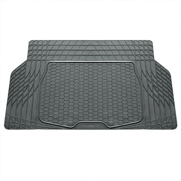 FH Group Universal Fit Trimmable Rubber Car Cargo Mats All Weather Trunk Liner - Gray