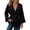 Black, variant on Women's Belted Wrap Knit Cardigan Sweater, Long Sleeve V-Neck Oversized Casual Knit Coat with Self Tie Waist & Side Pockets Pink Free Size
