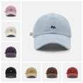 thumbnail image 5 of Gorra de béisbol bordada Retro, gorra con visera de animales, gorra de béisbol de lona, sombrero protector solar, sombrero de sol de algodón para niña, 5 of 5