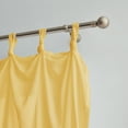 thumbnail image 2 of Indigo Ink Mia Yellow Solid Knotted Tie Top Sheer Curtain Panel, 70" x 95", 2 of 5