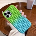 thumbnail image 3 of Cute Water Ripple for iPhone 14 Pro Max Case,Wave Shape Camera Lens Protection Shockproof Soft Silicone Gradient Phone Cases for 14 Pro Max 6.7" (Green Blue), 3 of 11
