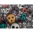thumbnail image 4 of oneOone Cotton Poplin Gray Fabric Skull Sewing Craft Projects Fabric Prints By Yard 42 Inch Wide, 4 of 4