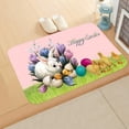 thumbnail image 3 of Kitchen Rugs Cute Bunny Festival Carpet Easter Eggs Bath Rug Easter Welcome Doormat Happy Easter Day Home Decor, 3 of 3