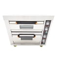 thumbnail image 3 of Commercial Movable Electric Pizza Oven Double-deck Bread Meats Oven with 4 Baking Sheets 220V Three-phase 13.2KW, 3 of 15