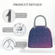 thumbnail image 4 of Balery Violet Glitter Bolsa de Almuerzo para Mujeres, Caja de Almuerzo, Bolsa de Almuerzo Pequeña Impermeable, Tote de Almuerzo Reutilizable con Gran Capacidad, 4 of 6