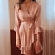 thumbnail image 2 of Lencería sexy de seda para mujer con mangas con volantes, ropa de dormir otoño-invierno, tallas S-L, 2 of 8