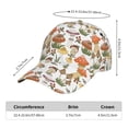 thumbnail image 2 of Rateoe Mushrooms Pattern Men’s Baseball Cap – Adjustable Curved Brim Hat, Soft Cotton Sports Cap for Outdoor, Casual, and Everyday Wear, Comfortable & Breathable, 2 of 6