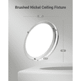 thumbnail image 2 of Sunco 12 Inch LED Ceiling Mount Light Fixture, Close to Ceiling Round Flat Light, 18W, 1300 LM, Selectable CCT 2700K/3000K/4000K/5000K/6000K, Nickel Coated, Dimmable, Hardwired ETL, 2 of 7