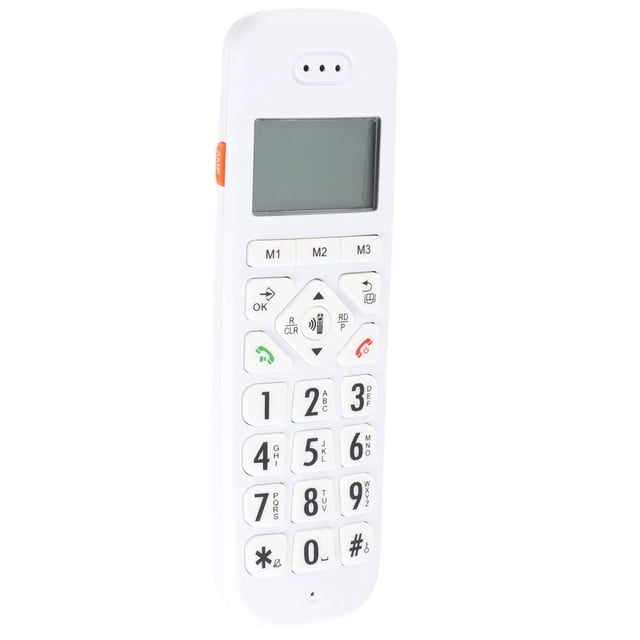 Teléfono Para Personas Mayores, Teléfono Inalámbrico Con Batería De Larga Duración, Altavoz Dúplex De 100-240V Para Interiores