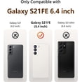 thumbnail image 3 of [3 in 1 for Samsung Galaxy S21 FE 5G Case, with Screen Protector, [Upgraded Enhanced Camera Protection][Microfiber Lining] Shockproof Liquid Silicone Phone Case. (Stone), 3 of 12