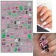 thumbnail image 2 of 5 hojas de pegatinas para decoración de uñas de Halloween con diseño de calavera negra, autoadhesivas 3D, accesorios góticos para uñas, suministros de uñas para fiestas de Halloween para mujeres y niños, decoración de diseño de uñas acrílicas JM, 2 of 4