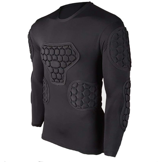 Men's Padded Football Protective Gear Set Training Suit for Soccer Basketball Paintball Rib Protector