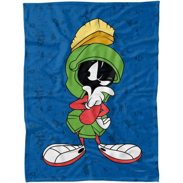 Looney Tunes Blanket, 60" x 80", Marvin Character Fleece Blanket