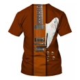 thumbnail image 2 of Camiseta De Manga Corta Estampada De Guitarra De Arte 3d, 2 of 7