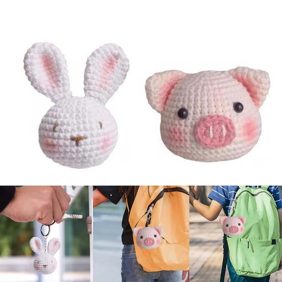 2pcs Handicraft DIY Doll Crochet Ornament Hand Knitting